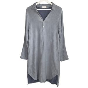 CP Shades Gray Long Sleeve Dress